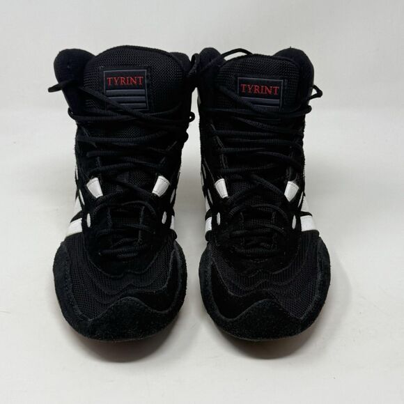 Adidas Tyrint Wrestling Boxing Shoes Mens 10 Black Suede Mesh Sneakers Vintage main image 5